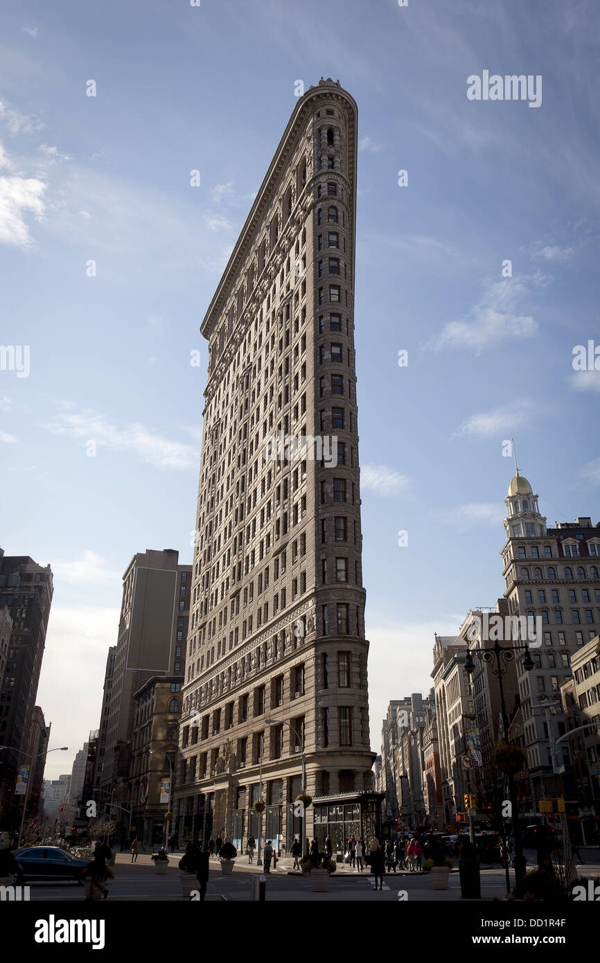 Ferro piatto di facciata di edificio da Broadway, Gennaio 9th, 2012 a Manhattan, New York City Foto Stock