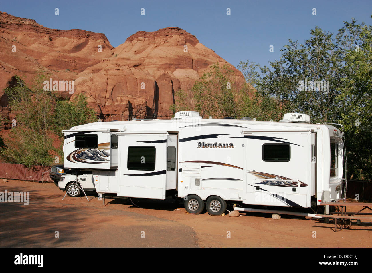 Rimorchi nel parcheggio camper, Utah, Stati Uniti d'America Foto stock -  Alamy