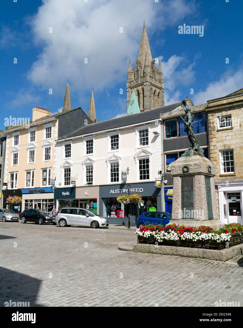 Boscawen Street Truro Cornwall Regno Unito Foto Stock