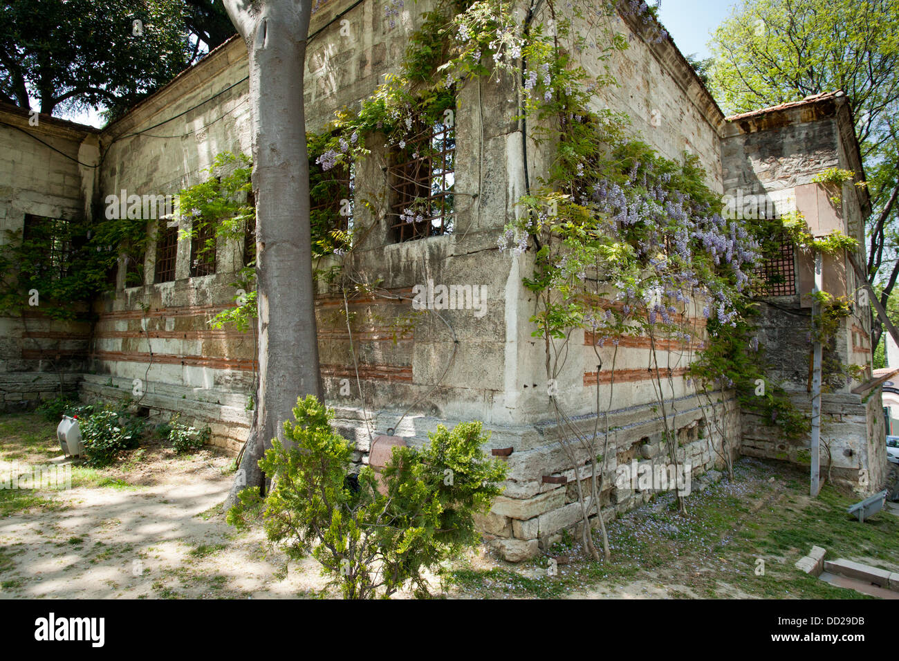 Il parco del Palazzo Topkapi a Istanbul, Turchia. Foto Stock