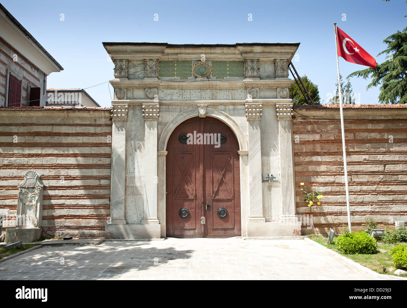 Un ornato porta del Palazzo Topkapi a Istanbul, Turchia. Foto Stock