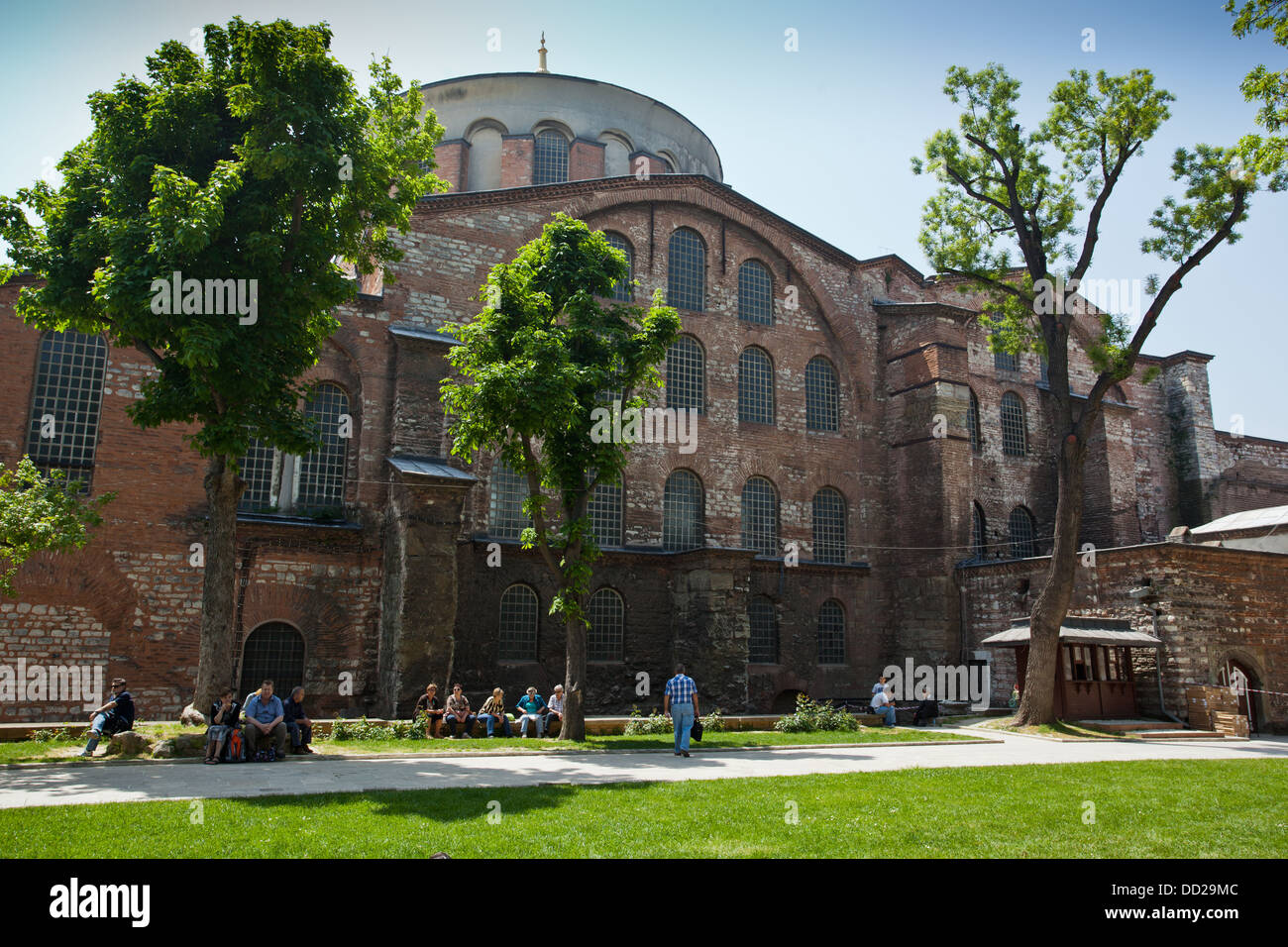 Hagia Irene chiesa Aya Irini nel parco del Palazzo Topkapi ad Istanbul in Turchia Foto Stock