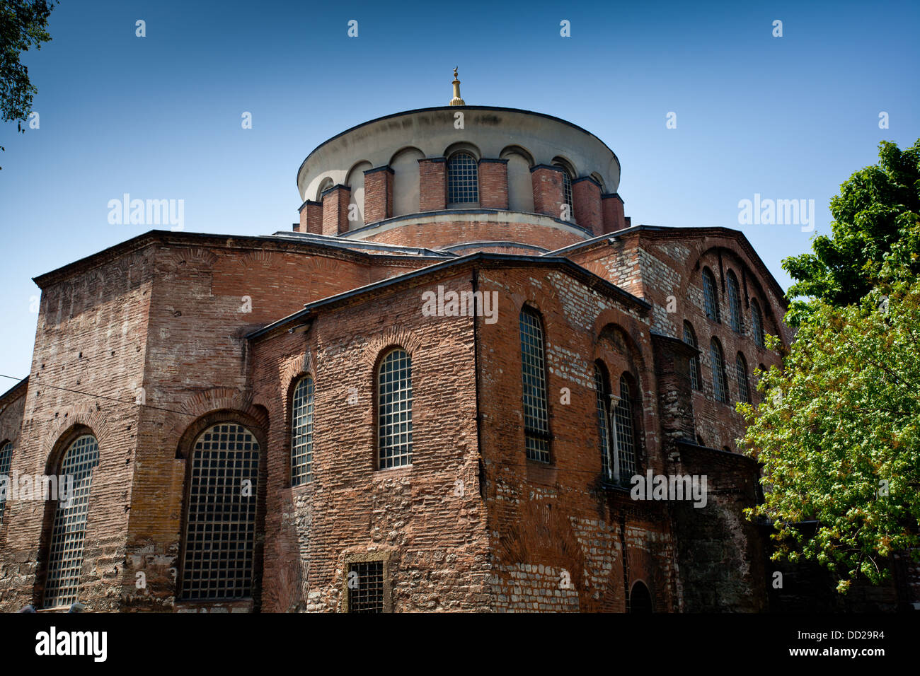 Hagia Irene chiesa Aya Irini nel parco del Palazzo Topkapi ad Istanbul in Turchia Foto Stock