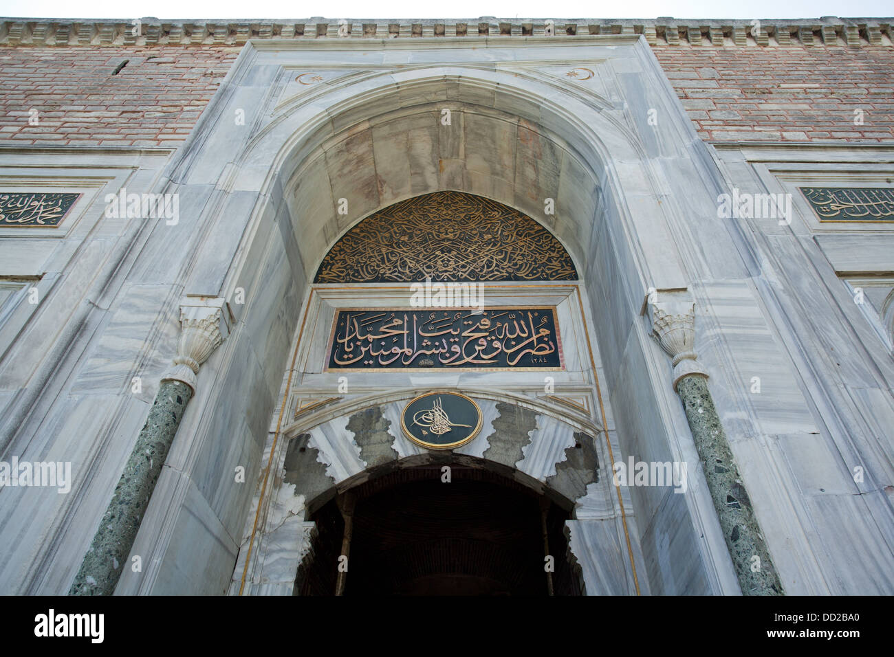 Il cancello Imperiale del Palazzo Topkapi a Istanbul, Turchia. Foto Stock