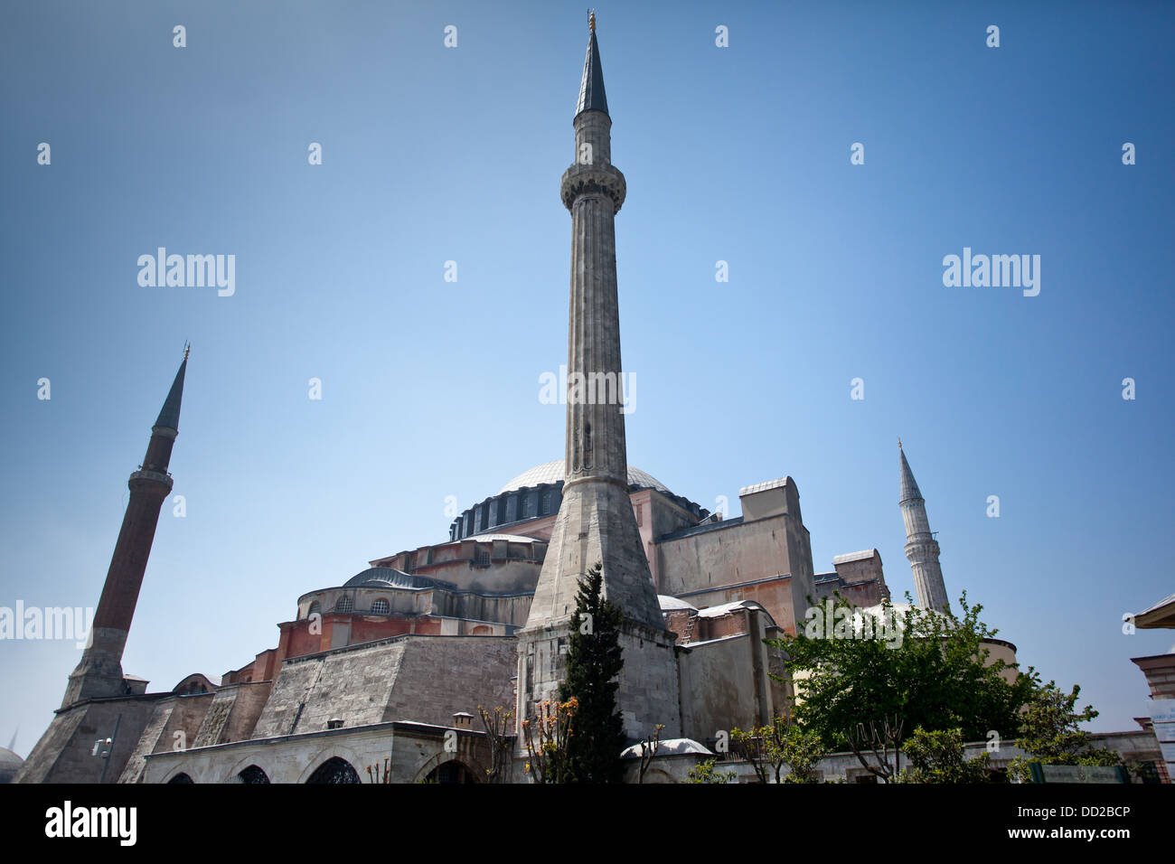 Architettura bizantina dell'Hagia Sophia moschea di Istanbul, Turchia. Foto Stock