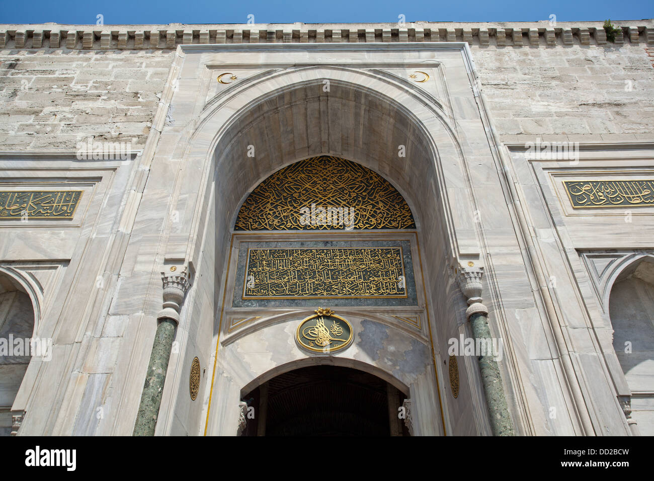 Il cancello Imperiale del Palazzo Topkapi a Istanbul, Turchia. Foto Stock