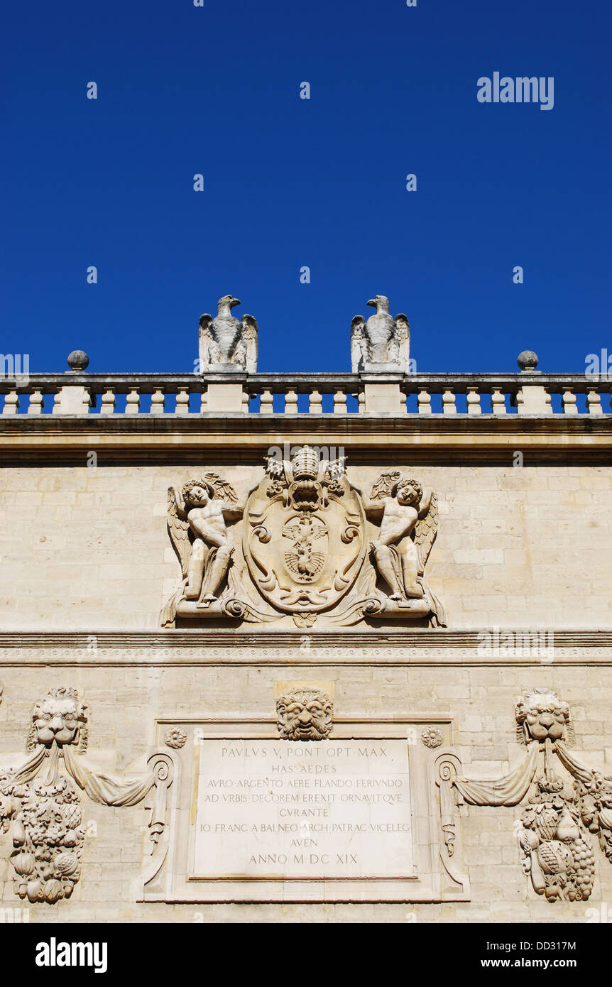 Hotel des Monnaies, palazzo barocco del conservatorio, Avignone, Provenza, Francia Foto Stock