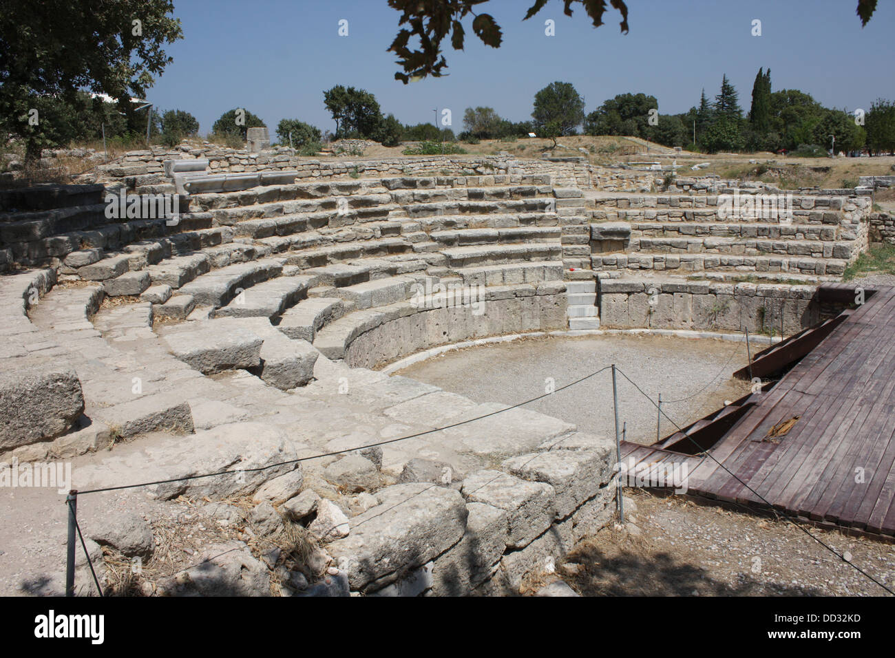 Anfiteatro presso le rovine di antiche Troy Foto Stock Anfiteatro presso le rovine di antiche Troy Foto Stock