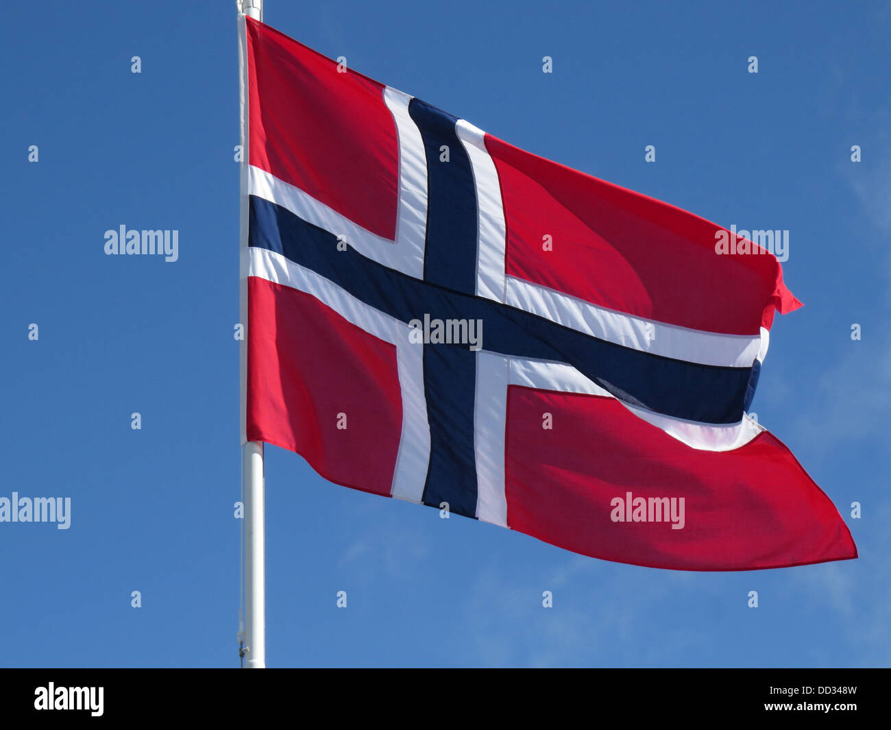 Bandiera norvegese. Foto Tony Gale Foto Stock