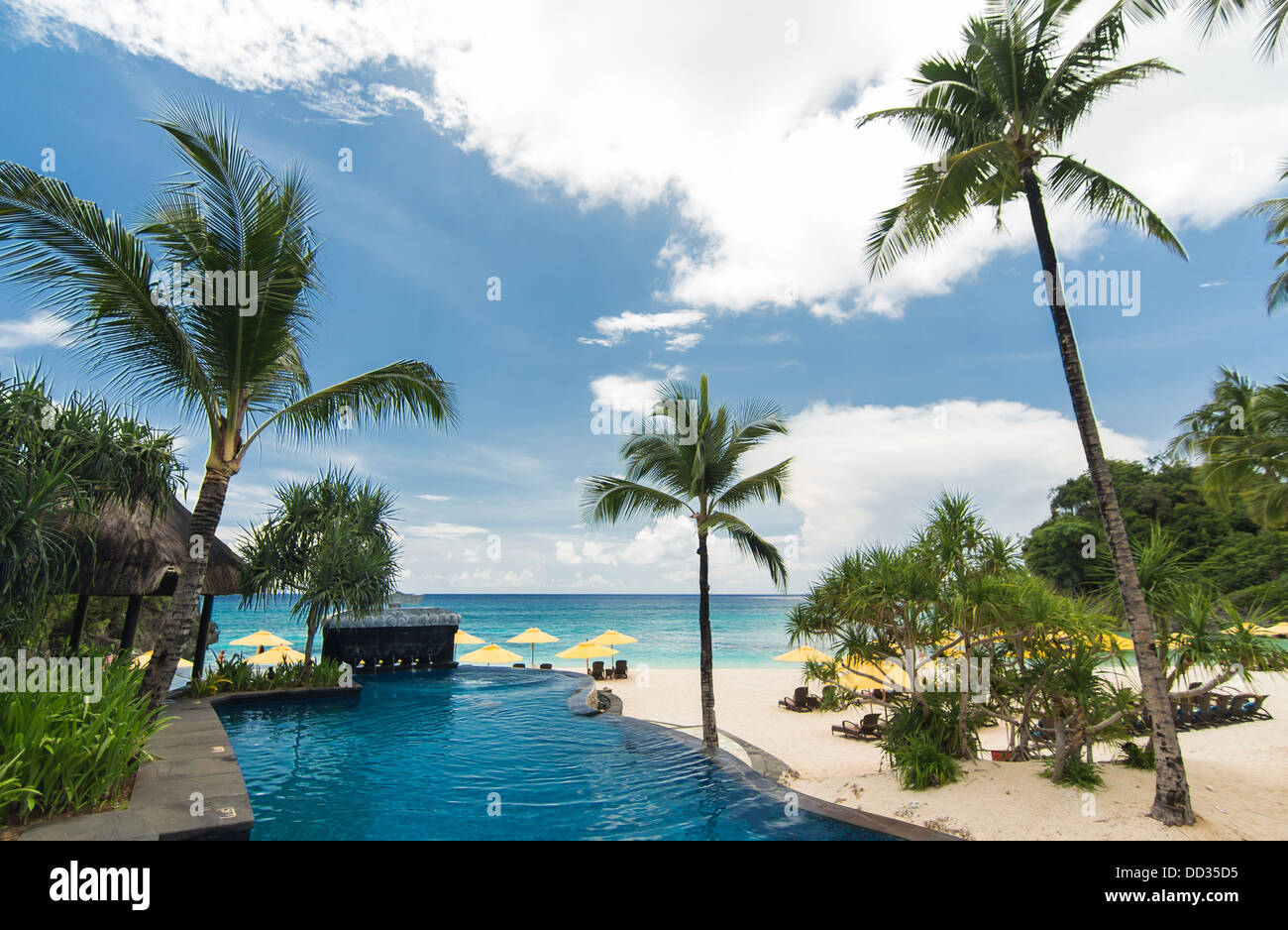 Swimpool nel resort di lusso, Boracay Foto Stock