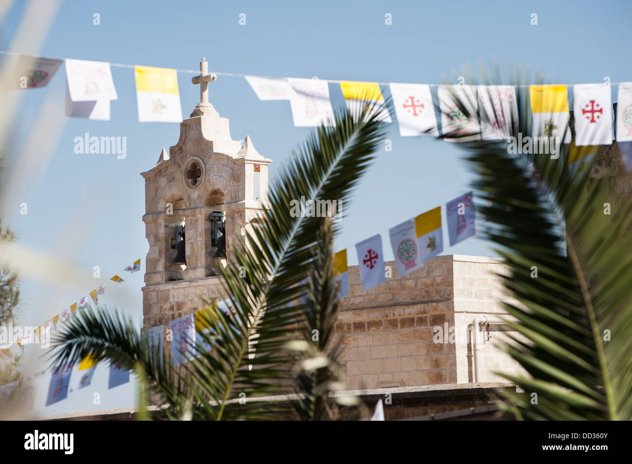 La Chiesa di Betfage sul Monte degli Ulivi, noto anche come "Domenica delle Palme Chiesa'. Foto Stock