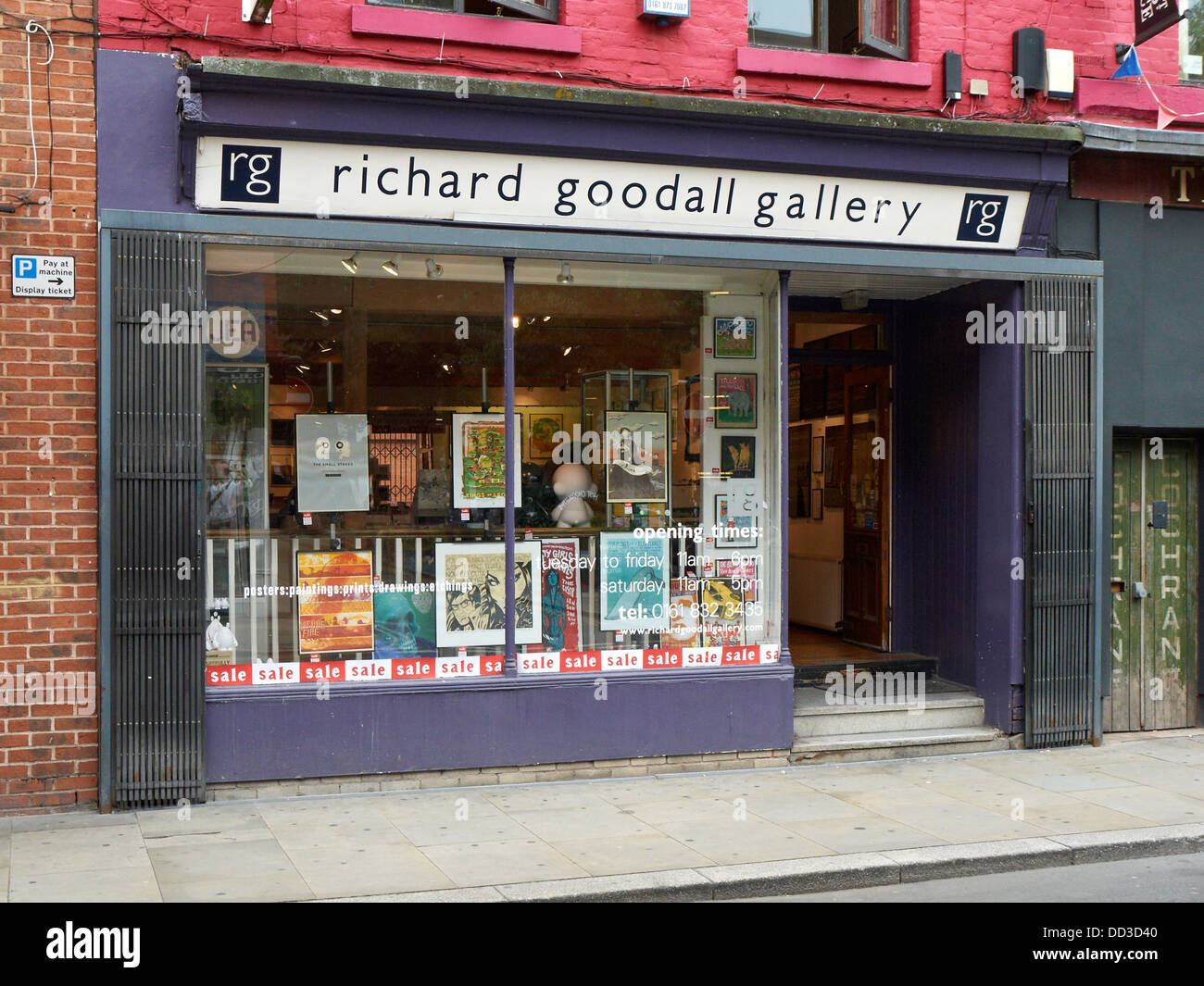 Richard Goodall Gallery di Thomas Street Manchester REGNO UNITO Foto Stock