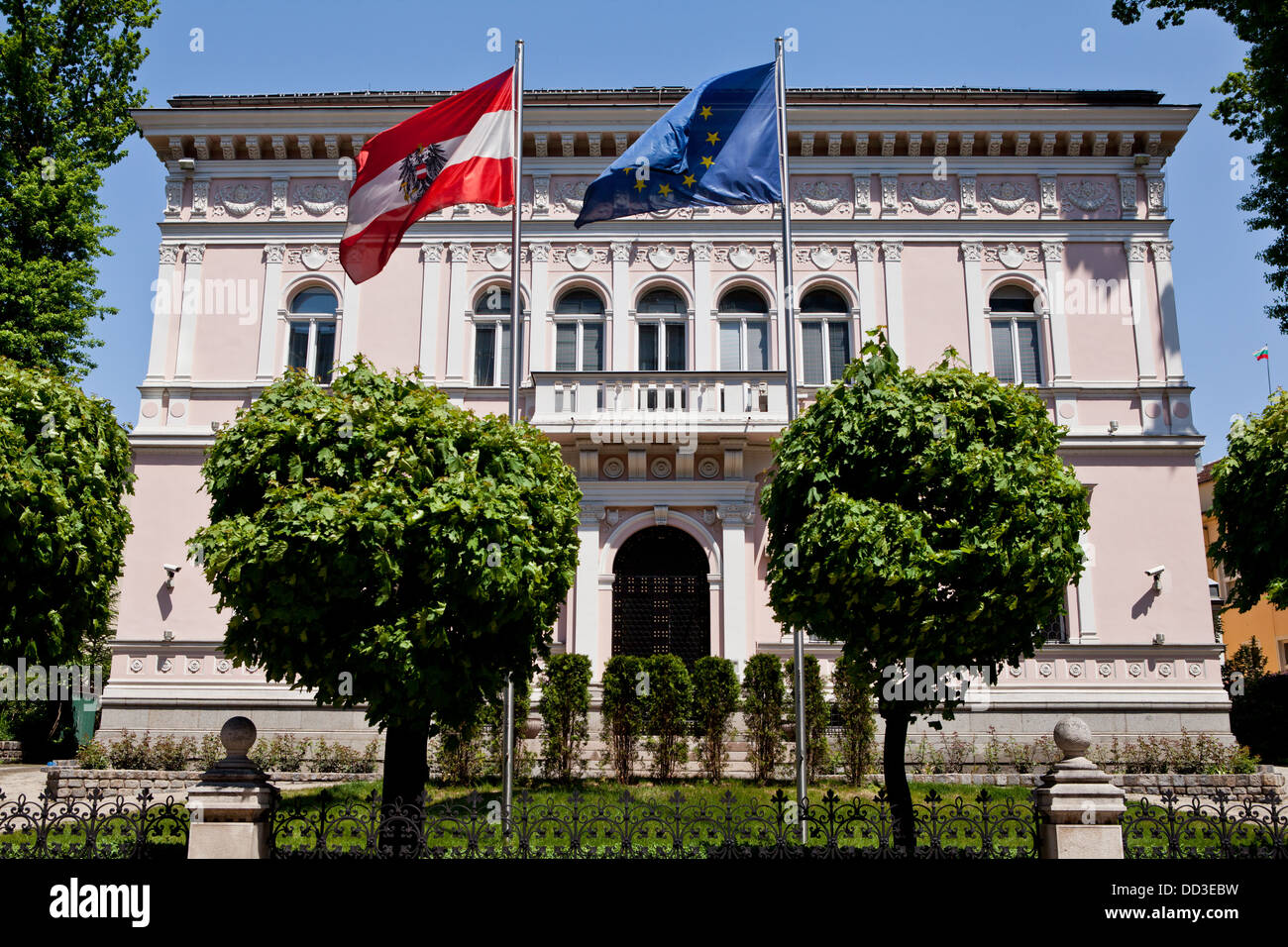 Ambasciata austriaca residence a Sofia, Bulgaria. Foto Stock
