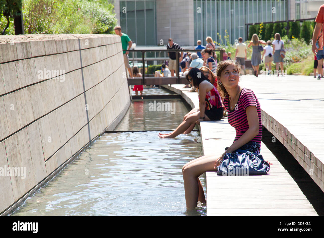 Il Millennium Park, Chicago, IL, Stati Uniti d'America Foto Stock