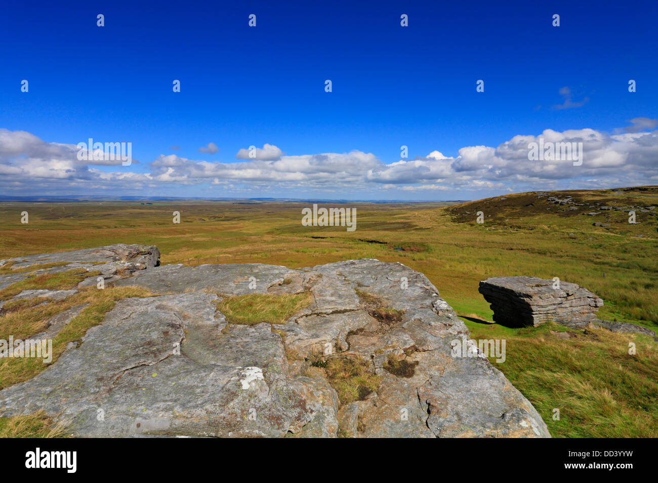 Bowes Moro di Tan sulla collina del The Pennine Way, North Yorkshire, Yorkshire Dales National Park, Inghilterra, Regno Unito. Foto Stock