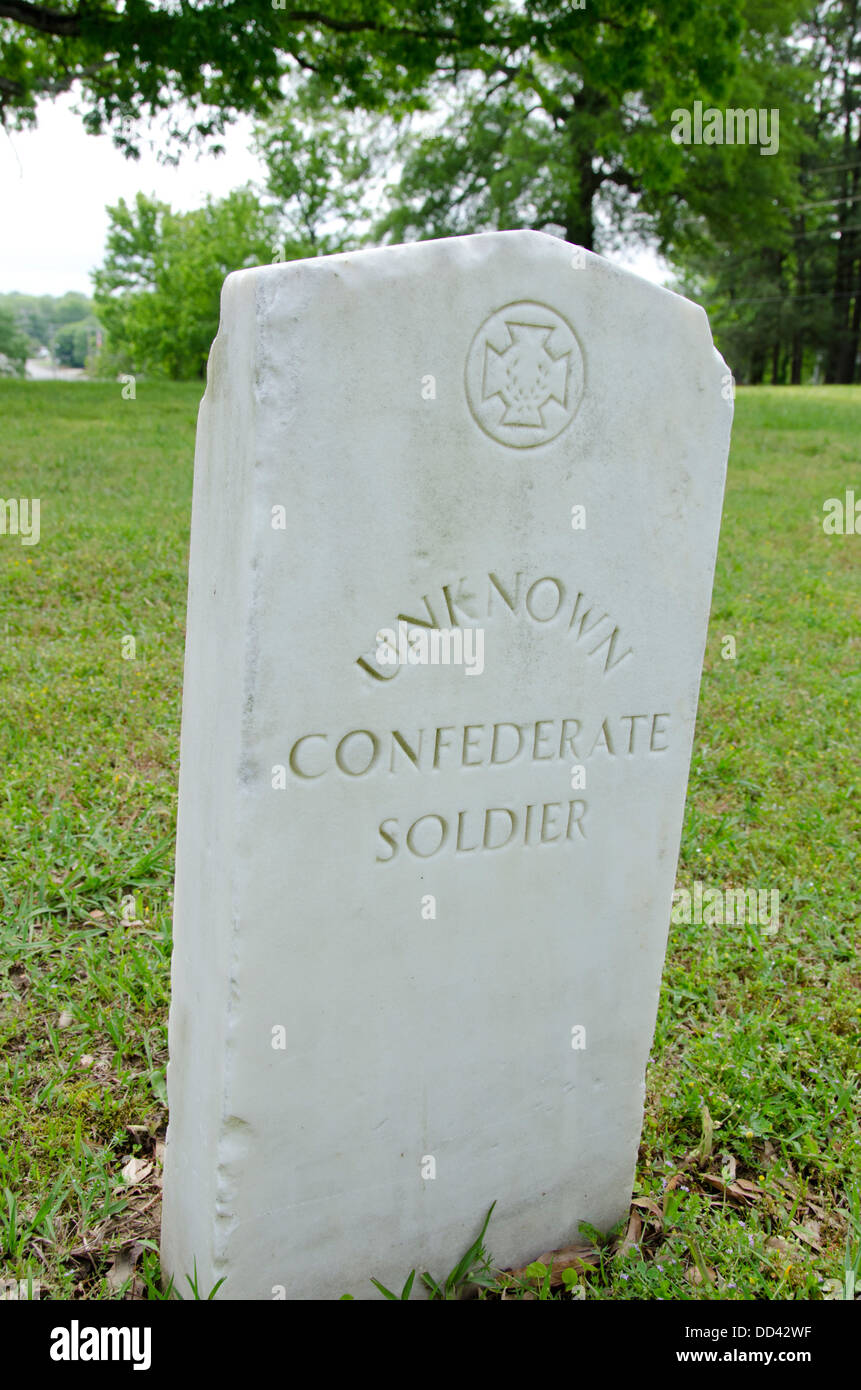 La Mississippi, Corinto, Corinto Interpretive Center Parco Nazionale. La guerra civile cimitero. Foto Stock