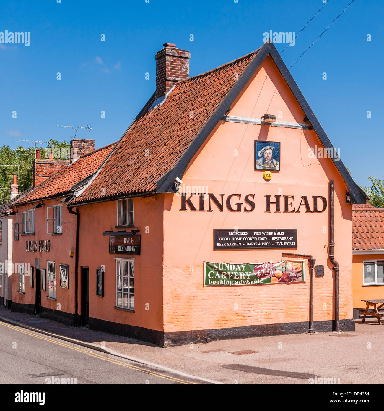 Il Kings Head pub in Loddon , Norfolk , Inghilterra , Inghilterra , REGNO UNITO Foto Stock