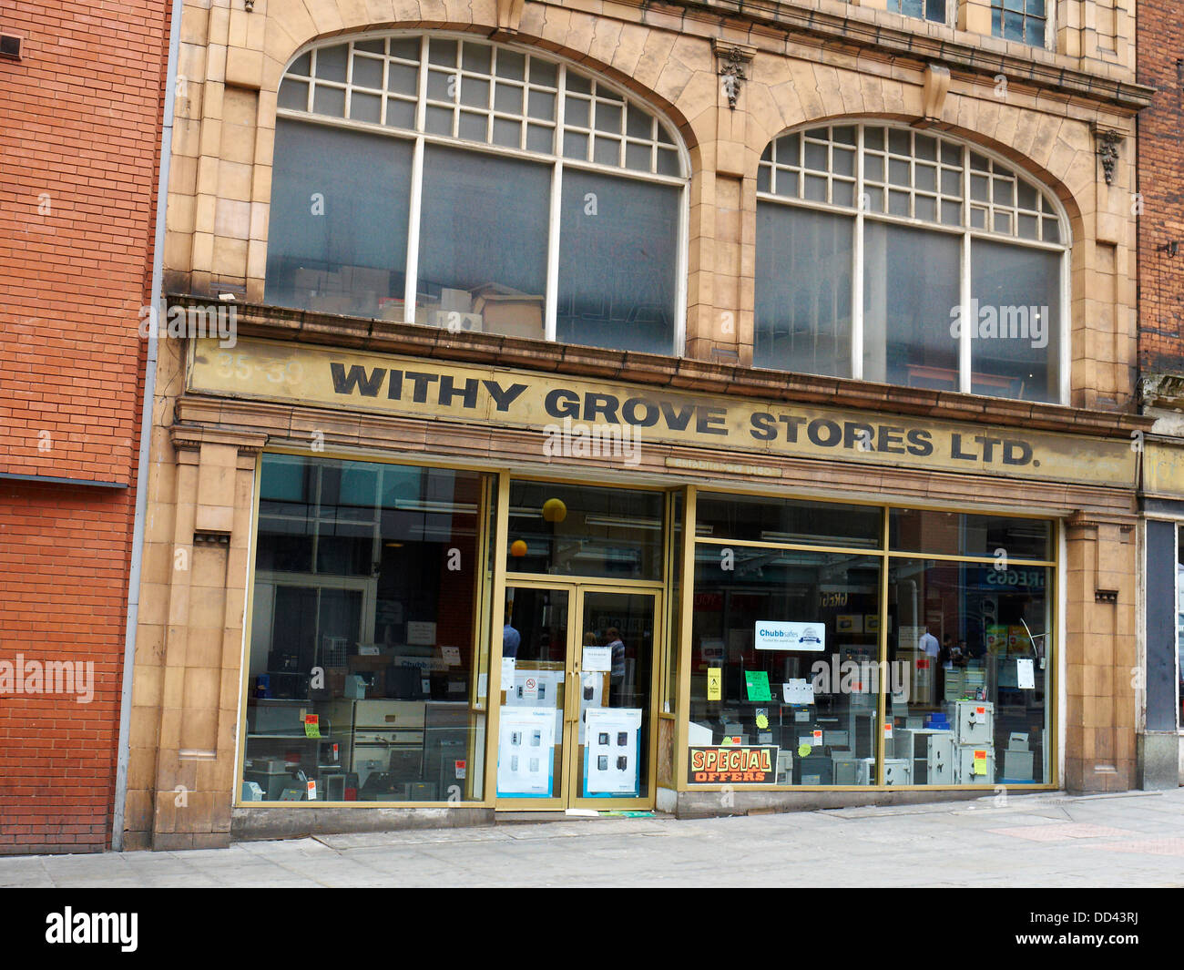 Con Grove Stores Ltd a Manchester REGNO UNITO Foto Stock