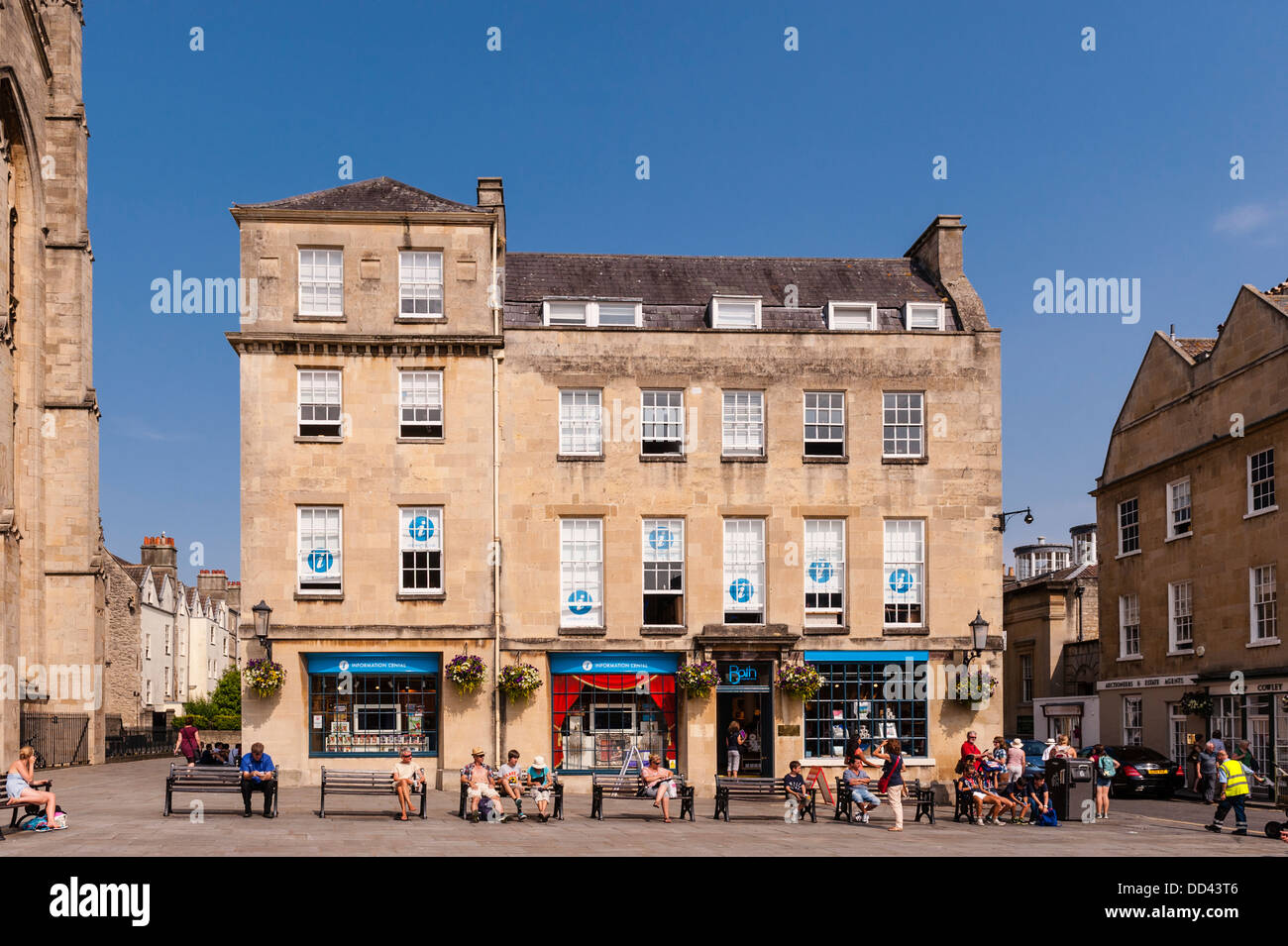 Al centro di informazioni turistiche in bagno , Somerset , Inghilterra , Inghilterra , Regno Unito Foto Stock