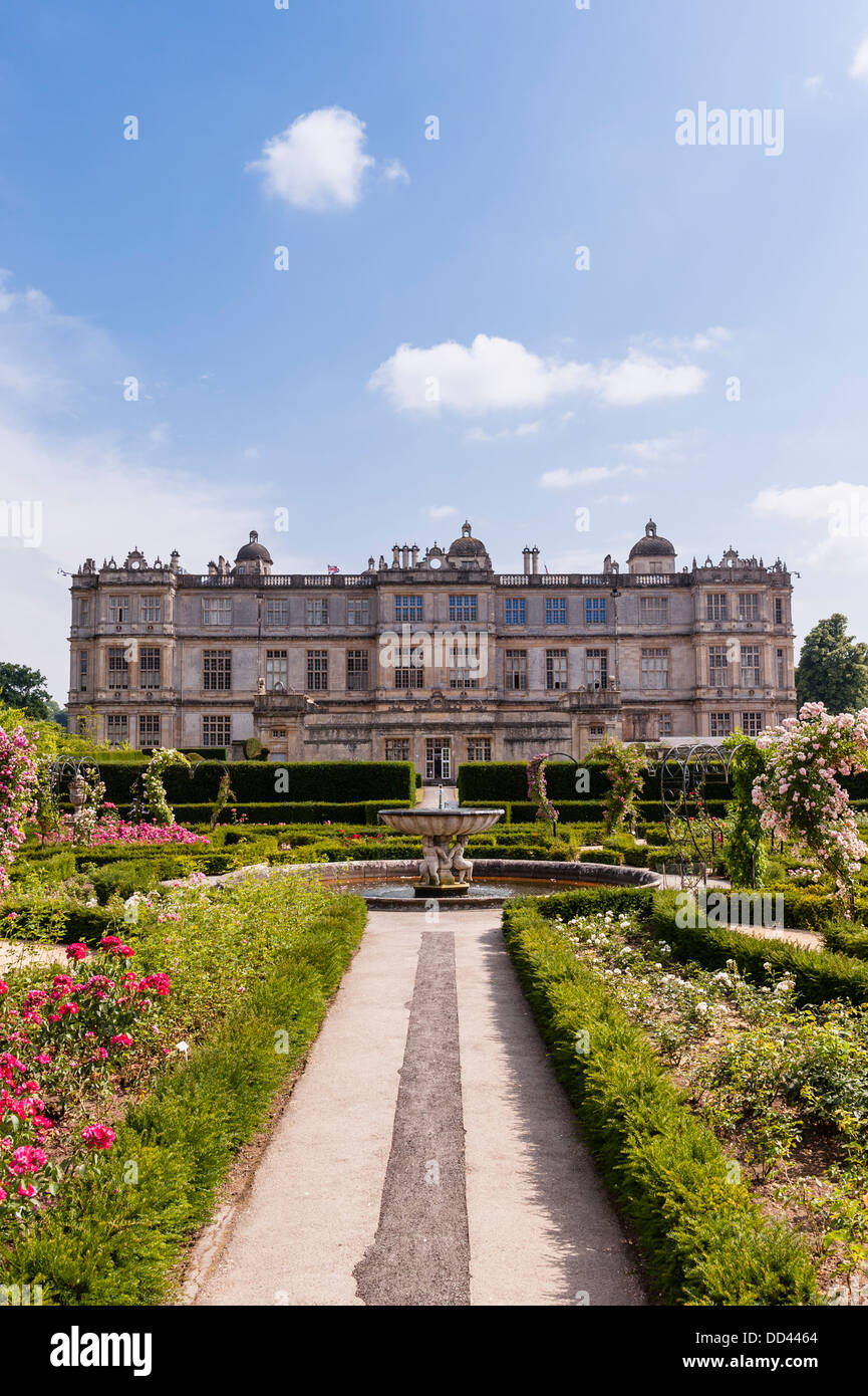 Longleat House nel Wiltshire , Inghilterra , Inghilterra , Regno Unito Foto Stock