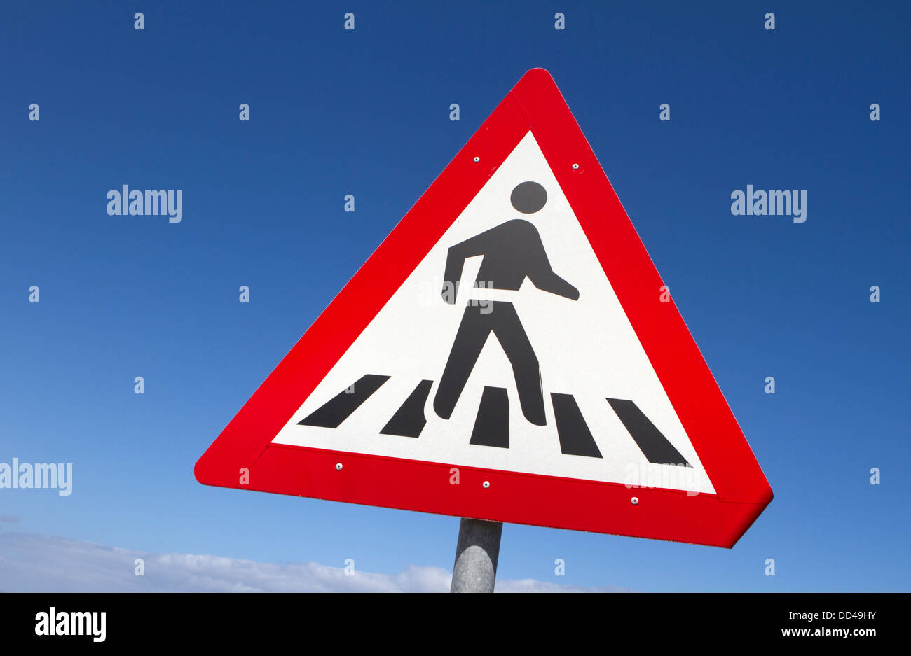 Adesivo Sicurezza Stradale 'Attraversamento Pedonale 5 Mph' - Autoadesivo 200x150mm, Alta Visibilità, Conforme EN ISO 7010 - 6