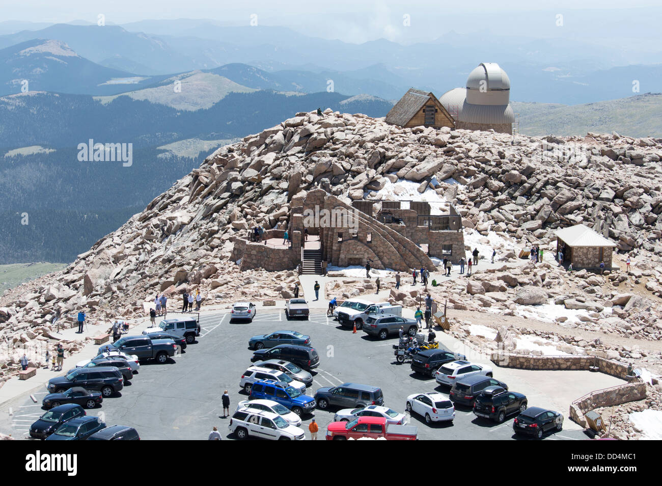 La cima di Mount Evans, vicino a Denver, Colorado, STATI UNITI D'AMERICA Foto Stock