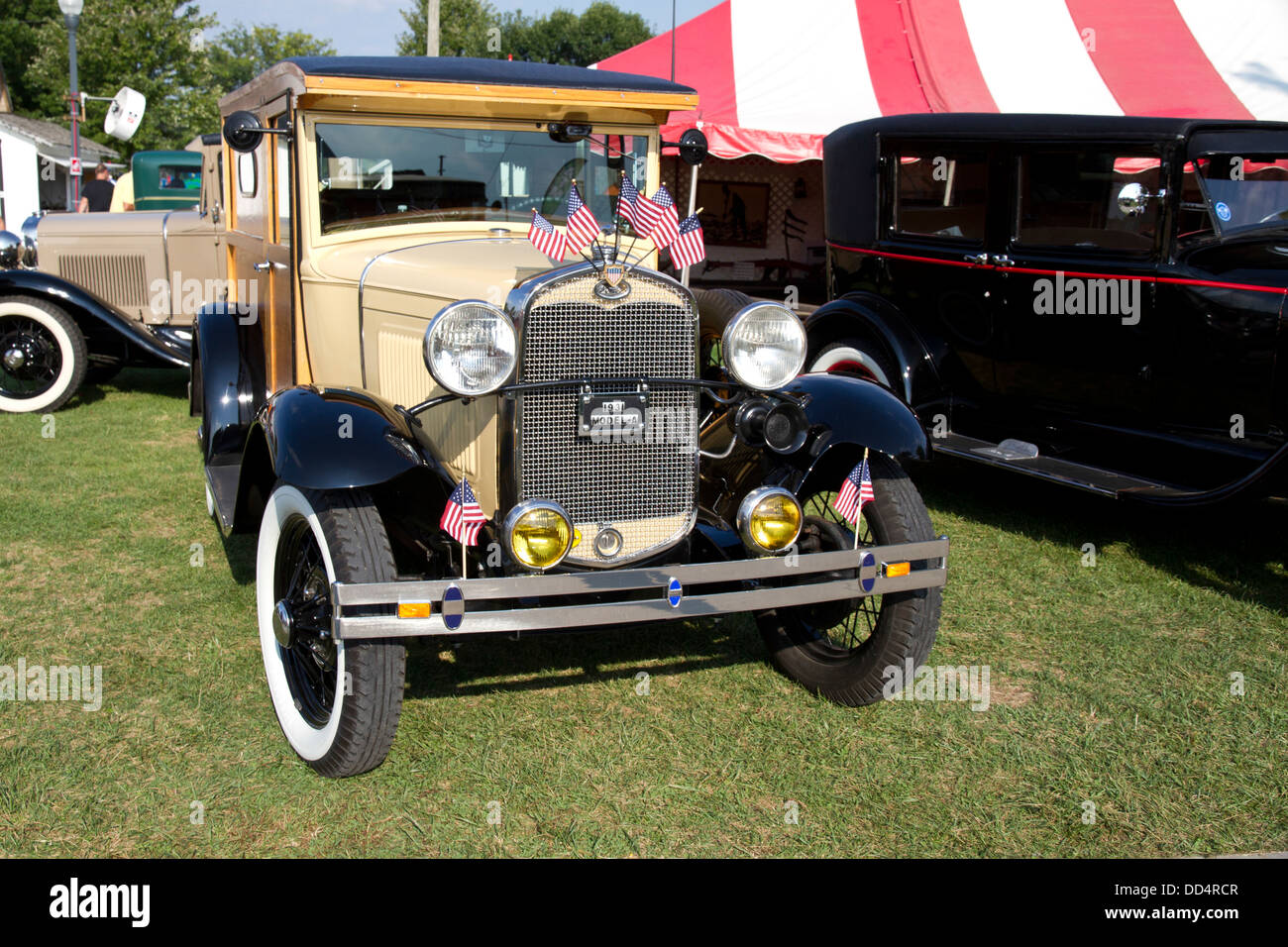 L'annata 1931 Ford modello auto alla Indiana State Fair, Indianapolis, Indiana, STATI UNITI D'AMERICA Foto Stock
