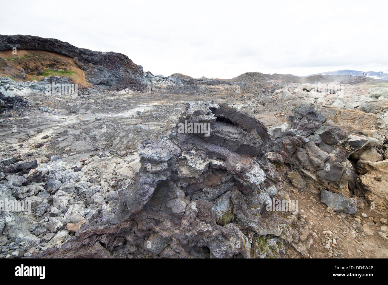 Vulcano Krafla Foto Stock
