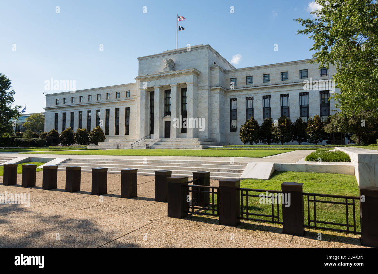 Federal Reserve edificio, Washington DC, Stati Uniti d'America Foto Stock