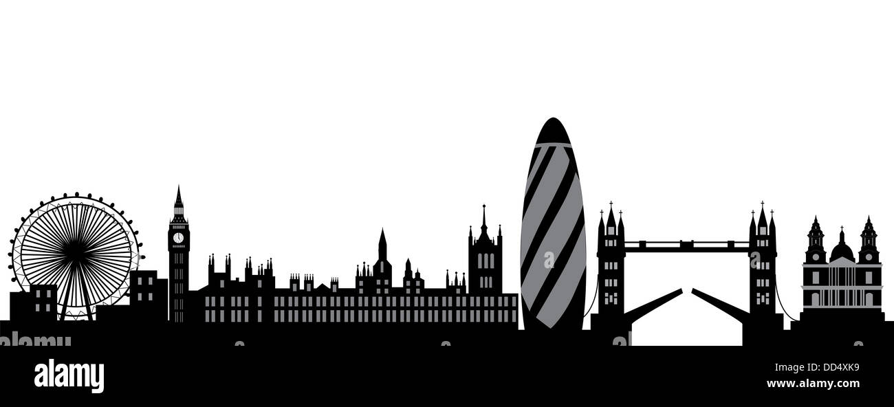 Orizzonte di Londra Foto Stock