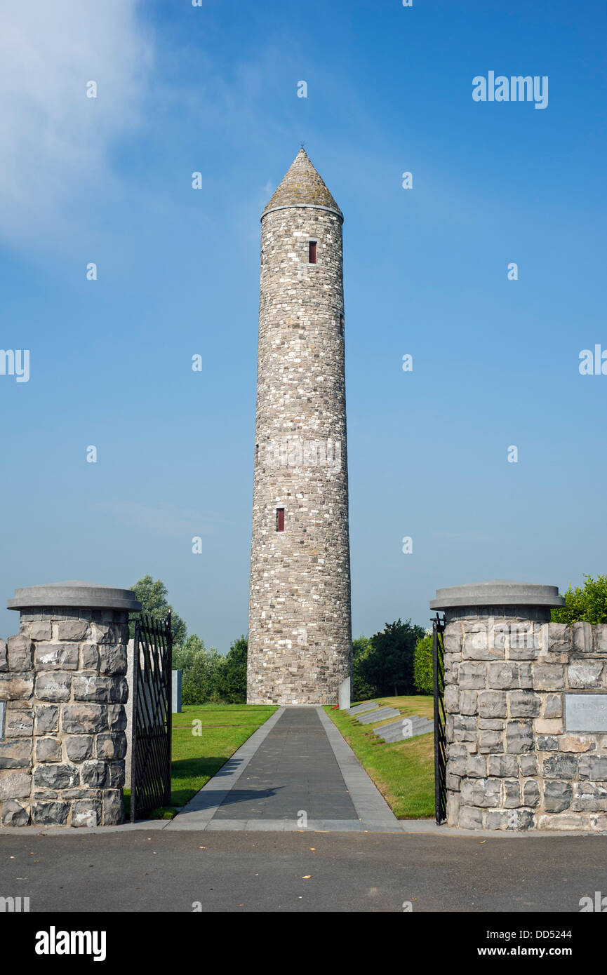 Il WW1 Irish Parco della Pace / pace irlandese Tower, la prima guerra mondiale un monumento di Mesen / Messines, Fiandre Occidentali, Belgio Foto Stock