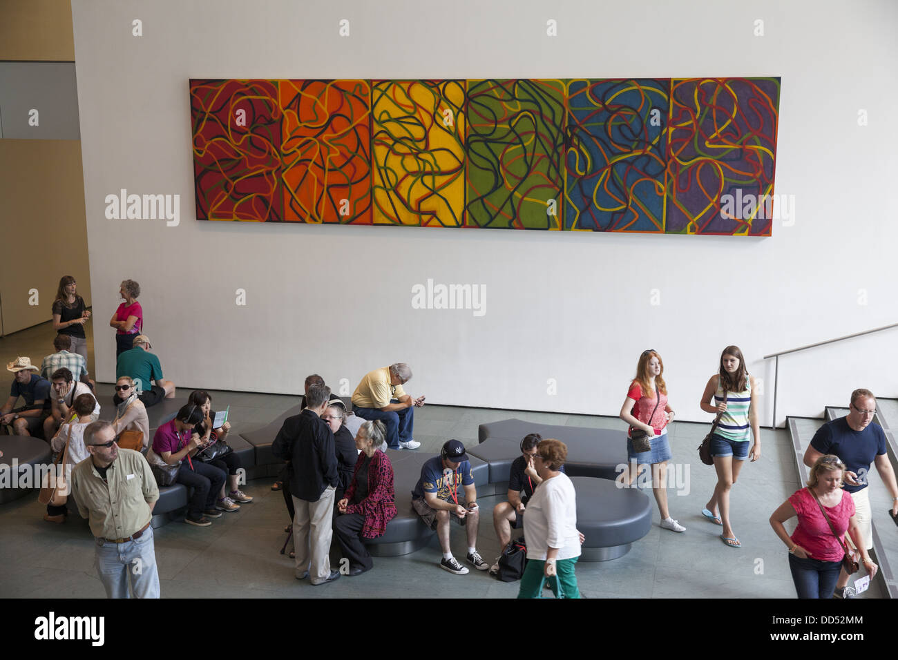 Il Museo di Arte Moderna MOMA, lobby, New York City Foto Stock