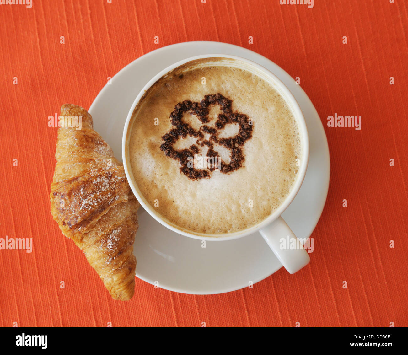 Cappuccino con cioccolato Foto Stock