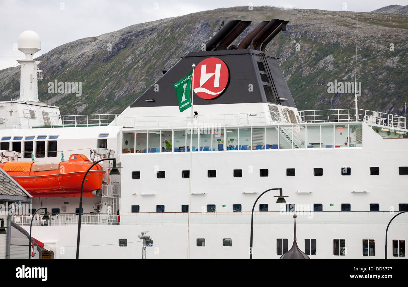 Traghetto Hurtigruten camino Foto Stock