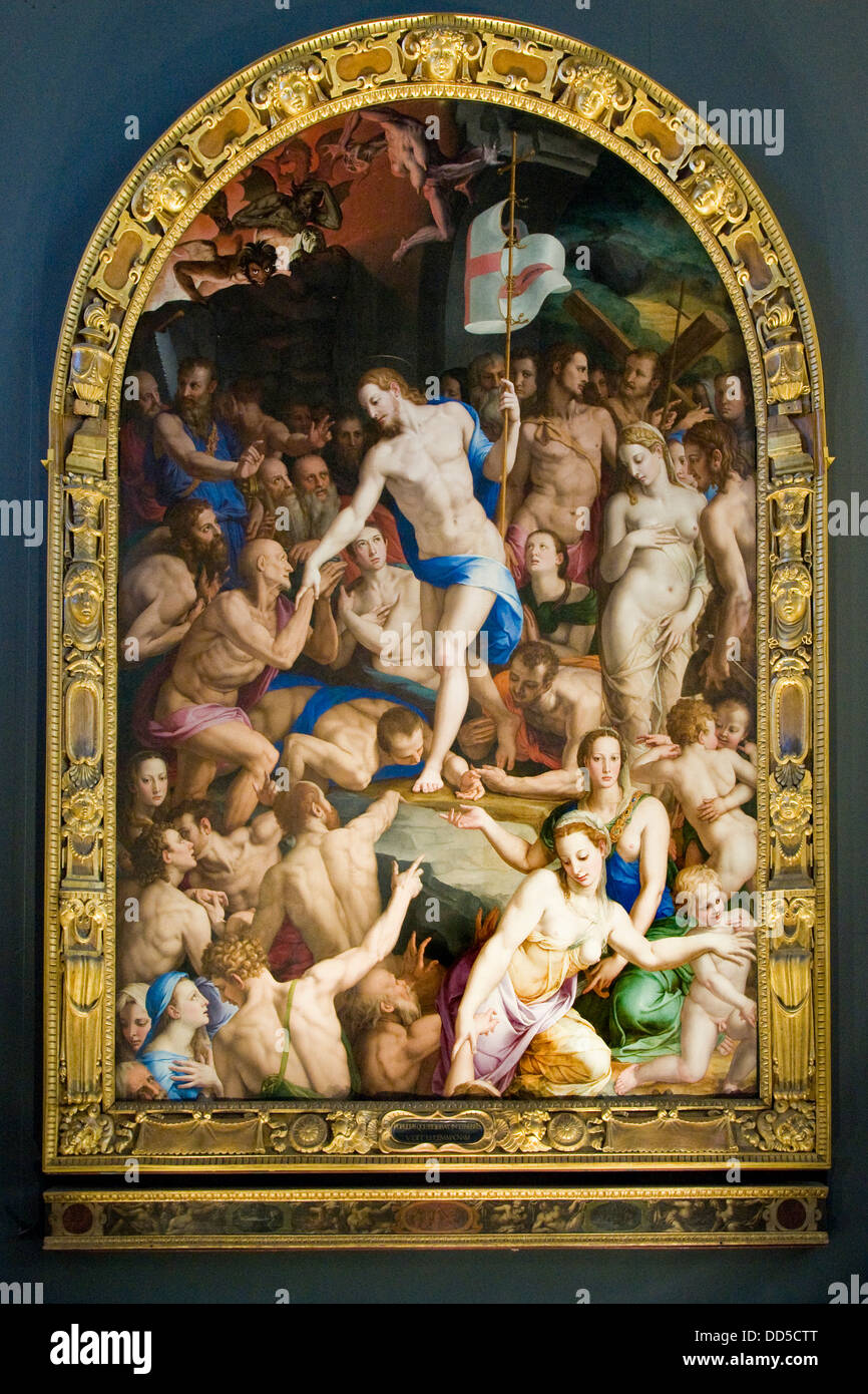 L'Italia, Toscana, Firenze, Opera di Santa Croce, Agno di Cosimo alias il Bronzino, Discesa di Cristo al Limbo Foto Stock