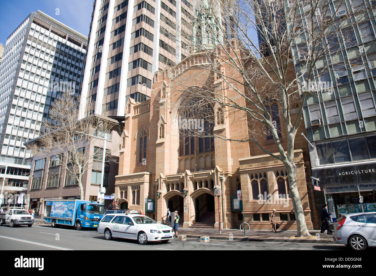 Saint stephens chiesa in Macquarie Street, Sydney, Australia Foto Stock