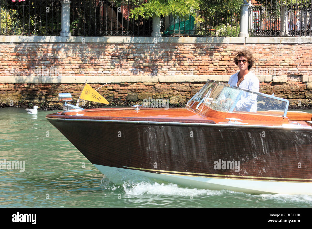 Venice water taxi Foto Stock