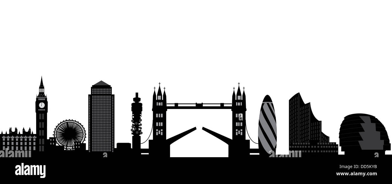 Orizzonte di Londra Foto Stock Orizzonte di Londra Foto Stock