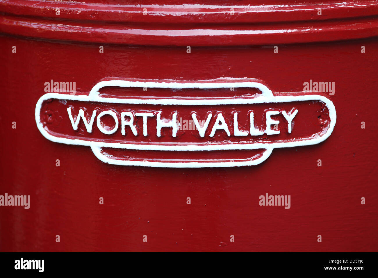 Worth Valley Railway segno Foto Stock