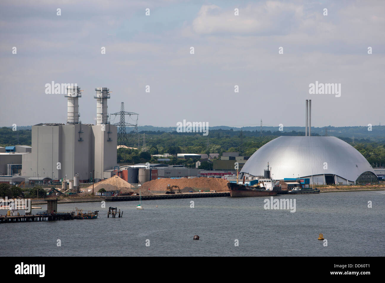 Southampton costa dome di argento di Photo Veolia recupero energetico Marchwood Foto Stock