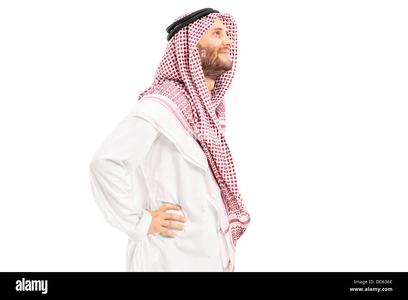 Arabo maschio persona in piedi Foto Stock