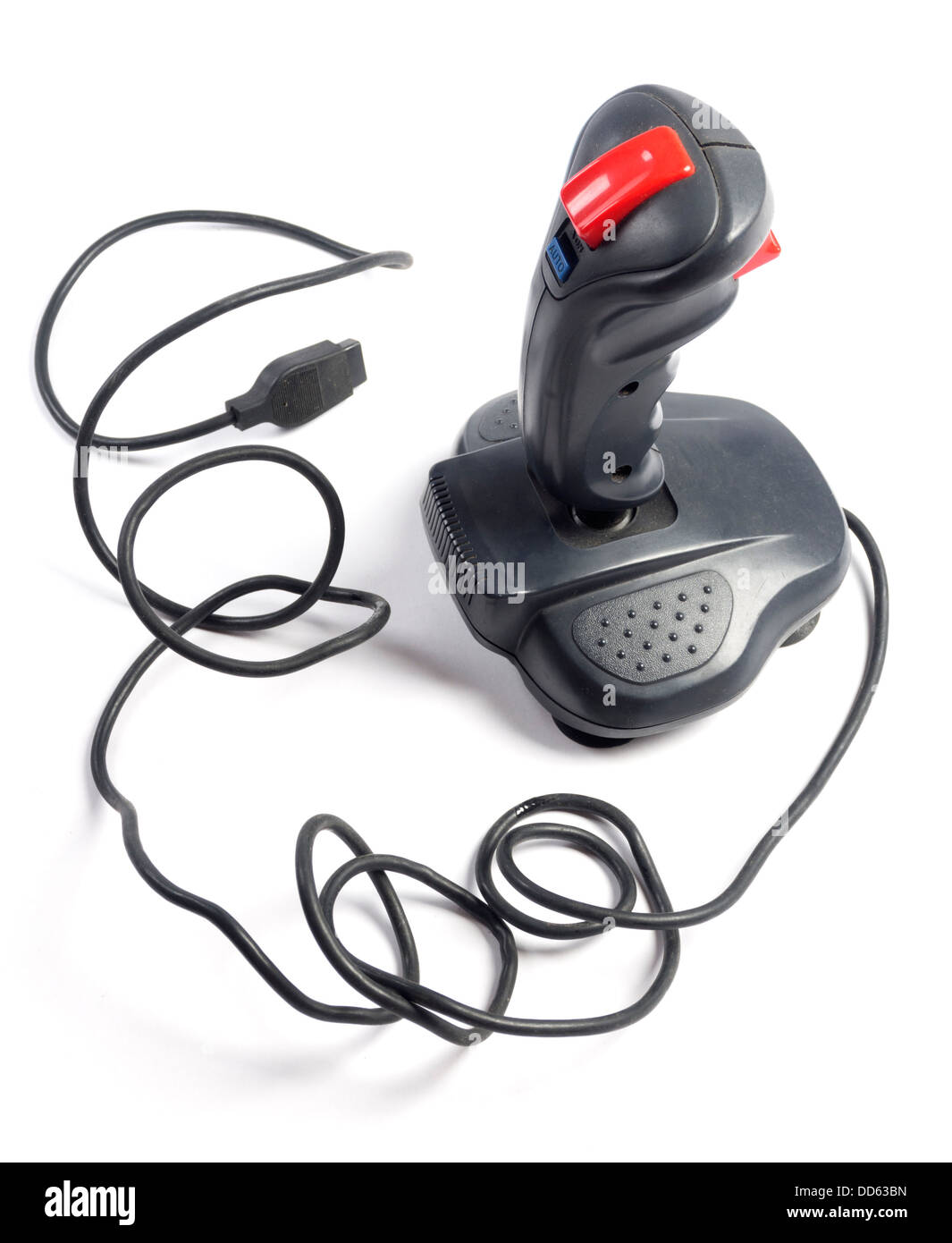 Joystick ritagliare isolati su sfondo bianco Foto Stock