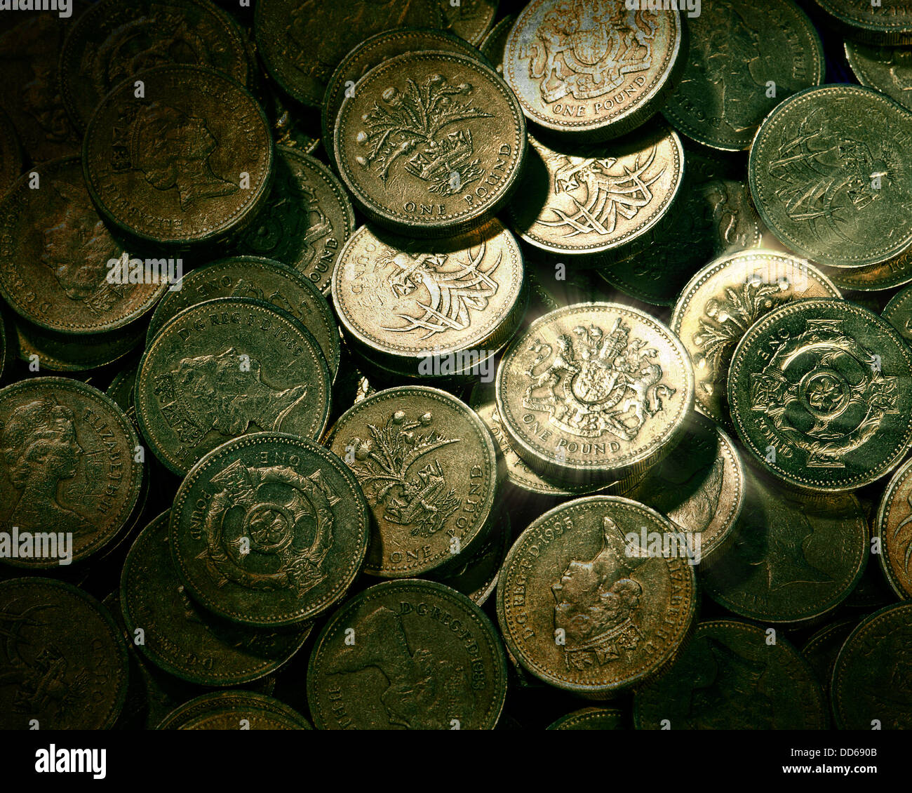 Concetto finanziario: valuta britannica Foto Stock