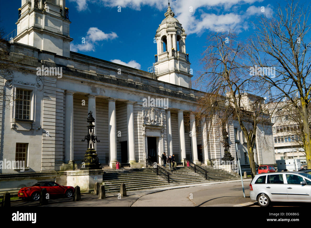 Cardiff Crown Court, Cathays Park, Cardiff, Galles. Foto Stock