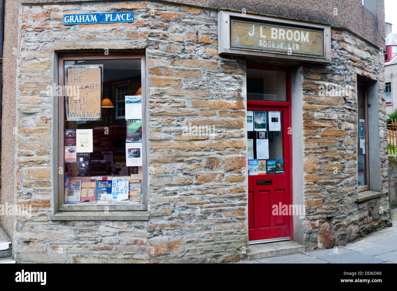 J. L. Ginestra bookshop in Stromness, Orkney. Foto Stock