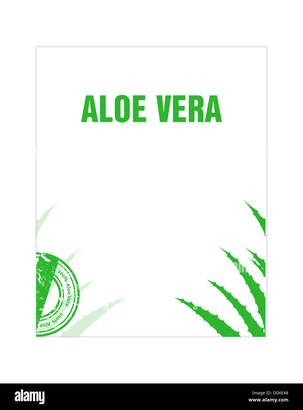 volantino di aloe vera Foto Stock