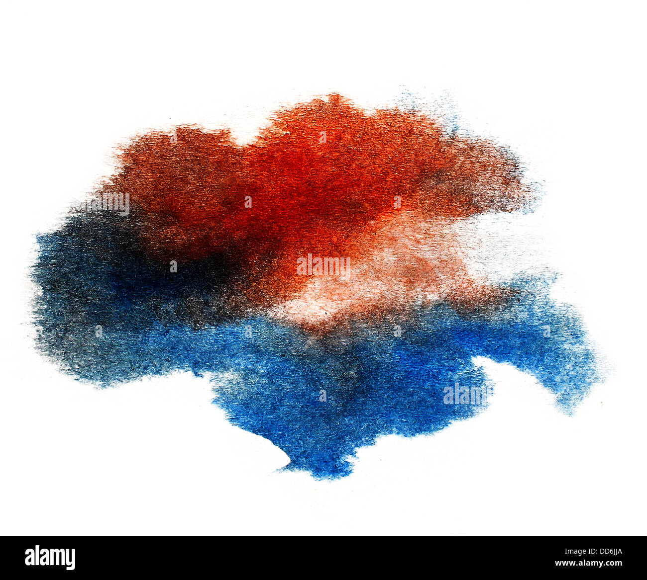 Blu inchiostro, rosso acquerello spruzzi di vernice splash sfondo grunge blot abstract splat texture arte spray Foto Stock Blu inchiostro, rosso acquerello spruzzi di vernice splash sfondo grunge blot abstract splat texture arte spray Foto Stock