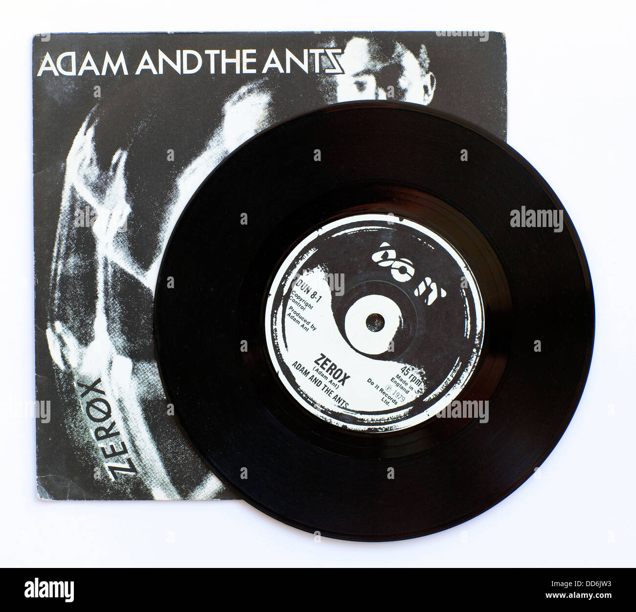 Adam and the Ants - Zerox, 1979 7' copertina singola su Do IT Records - solo per uso editoriale Foto Stock
