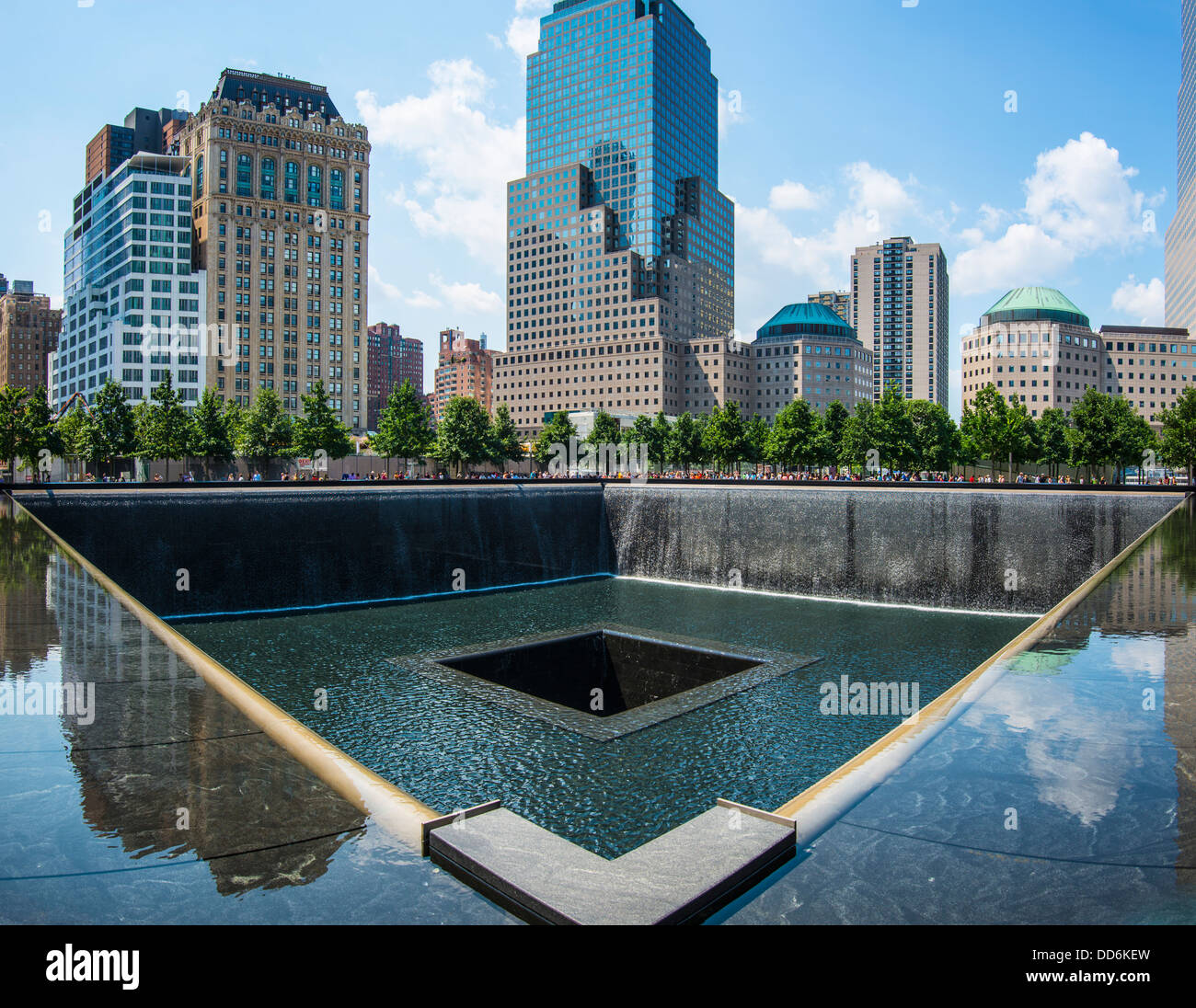 Settembre xi Memorial nella città di New York. Foto Stock