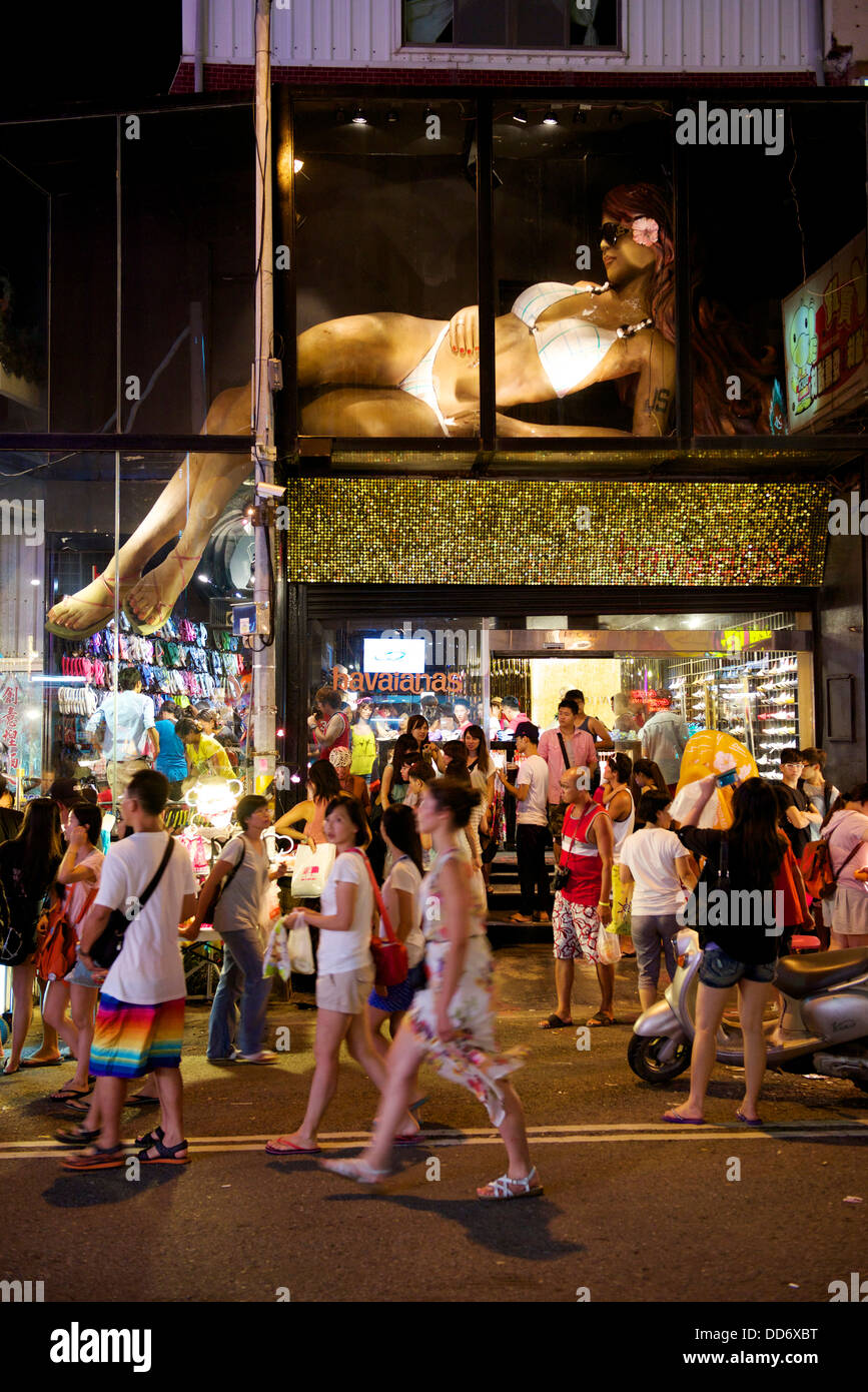 In Kenting Taiwan è una popolare località balneare popolare tra la gente del posto e turisti. Foto Stock